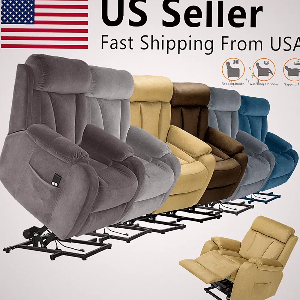 Elderly Electric Recliner Power Lift Theater Lounge Reclining Chair Living Room