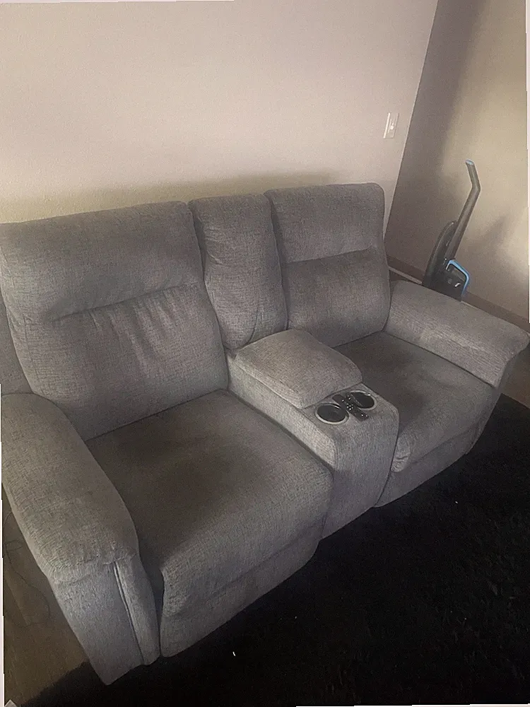 Recliner 3 piece set, gray color.