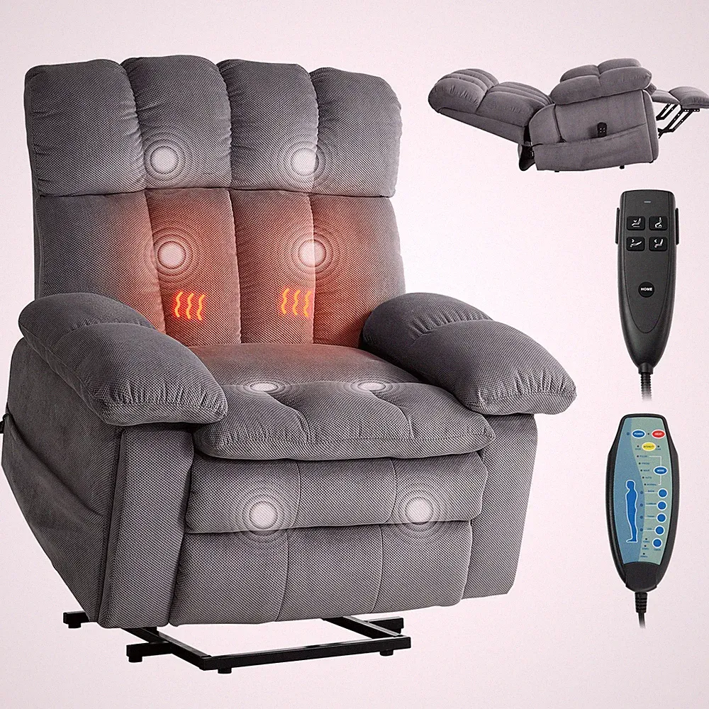 VEVOR Power Lift Recliner Chair Lift Chair with Heat and Massage Dual Motor